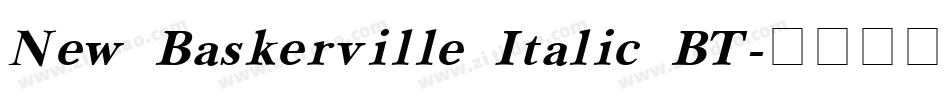New Baskerville Italic BT字体转换